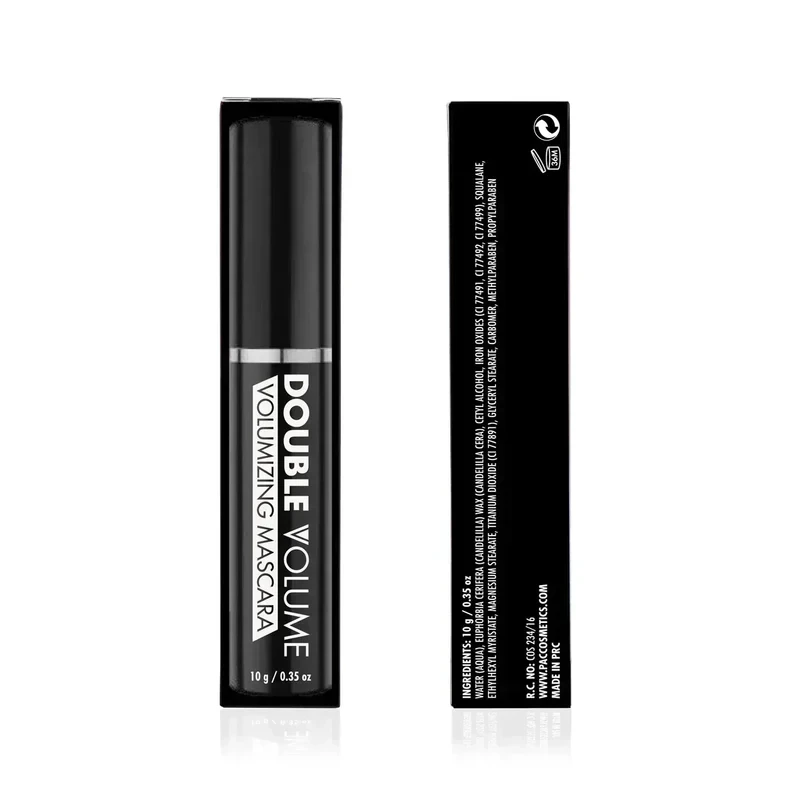 PAC Double Volume Mascara (10 gm)  Lift & curl waterproof mascara  Net Weight : 10 g / 0.35 oz Hover