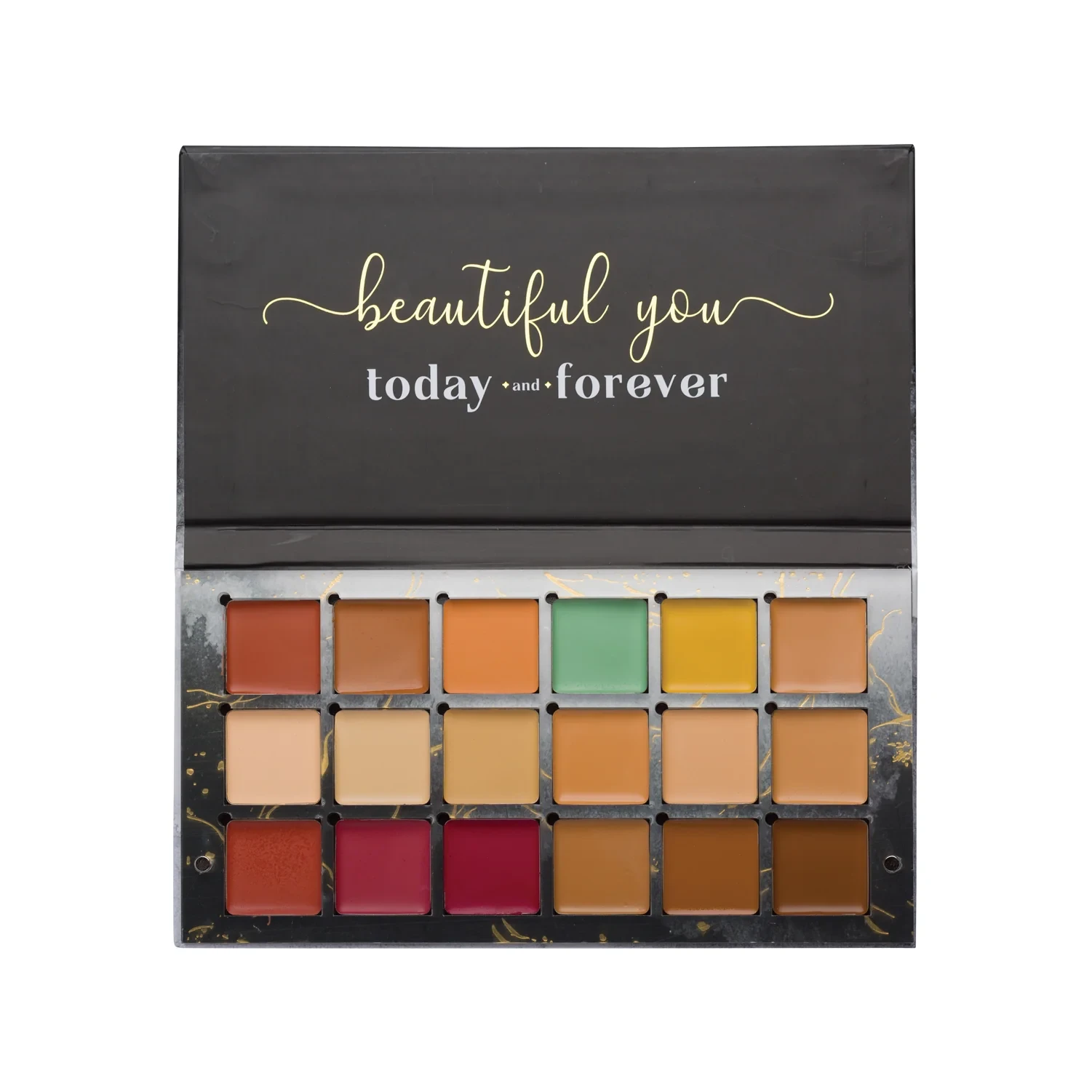 One for All Palette | 4-in-1 Foundation, Concealer, Blush & Contour | Travel-Friendly, Buildable Coverage | All-in-One Face Palette for Effortless Beauty | Use with Magic Drops for Best Results Hover