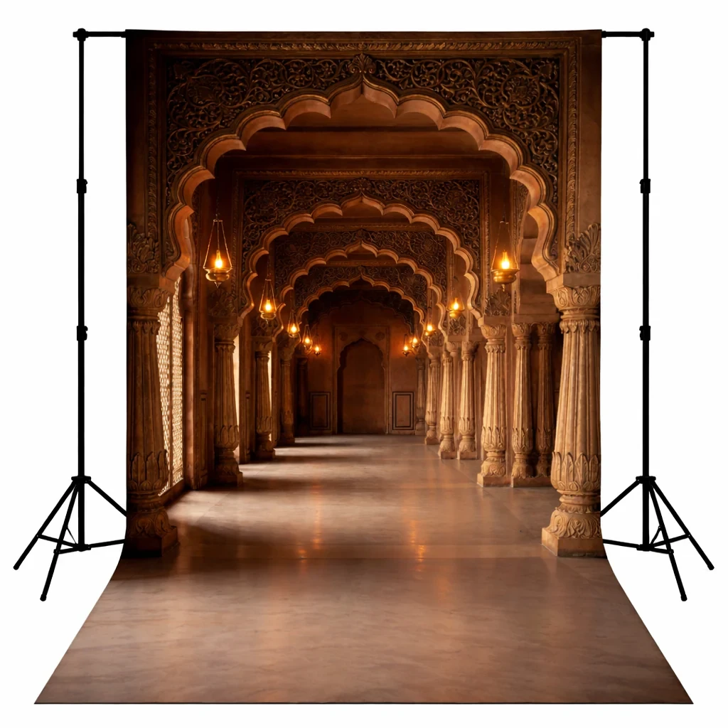 Grand Royal Palace Corridor Portrait Backdrop