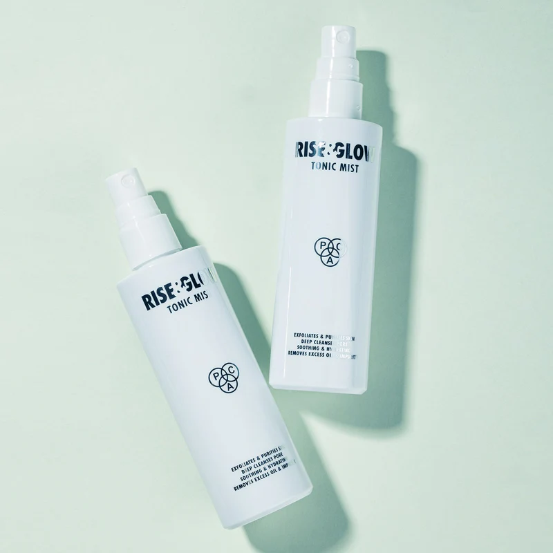 PAC Rise & Glow Tonic Mist  Multi- tasking primer mist for instant radiance  Net Weight : 120 ml