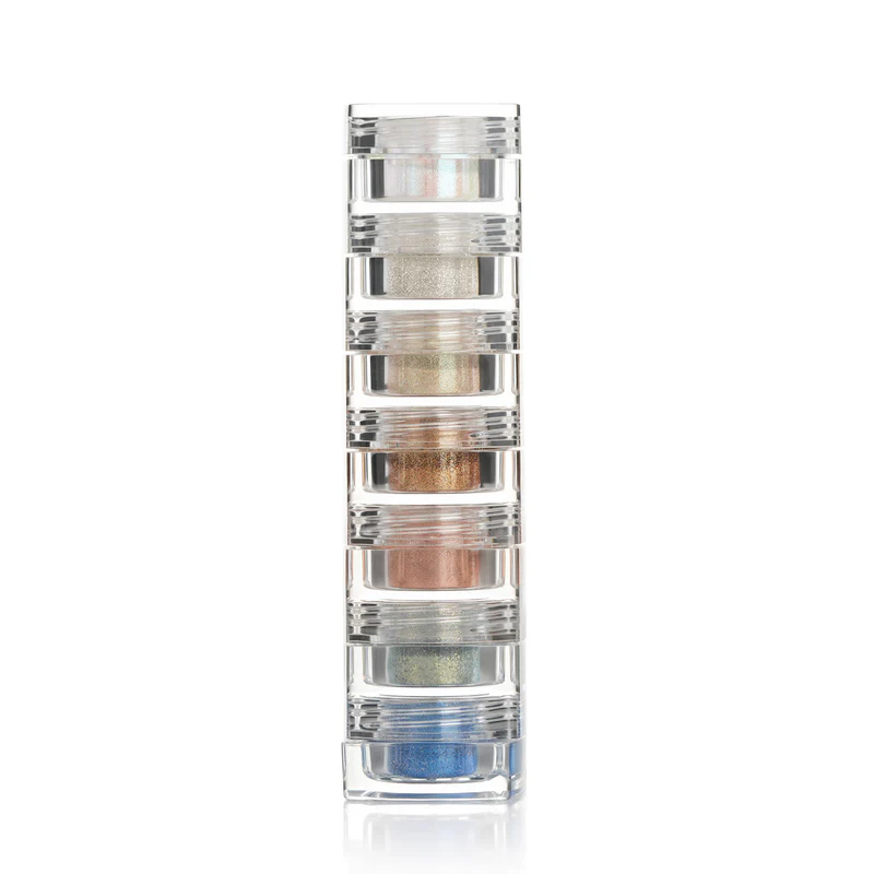 PAC Pigment Tower (7 in 1) (2.5 gm)  Loose eyeshadow powder  Net Weight : 2.5 g / 0.09 oz (7X)